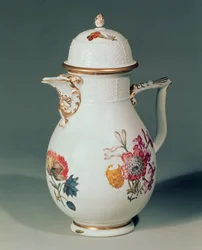 Meissener Kaffeekanne, ca. 1740-50